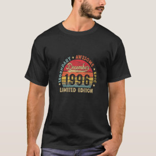 T-shirt Décembre 1996 26e anniversaire Légendaire Awesome