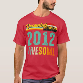 T-shirt Décembre 2012 Birthday Gift Shirt Vintage Décembre