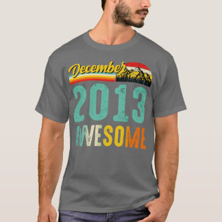 T-shirt Décembre 2013 Birthday Gift Shirt Vintage Décembre