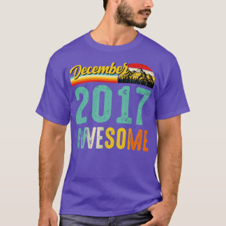 T-shirt Décembre 2017 Birthday Gift Shirt Vintage Décembre