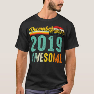 T-shirt Décembre 2019 Birthday Gift Shirt Vintage Décembre