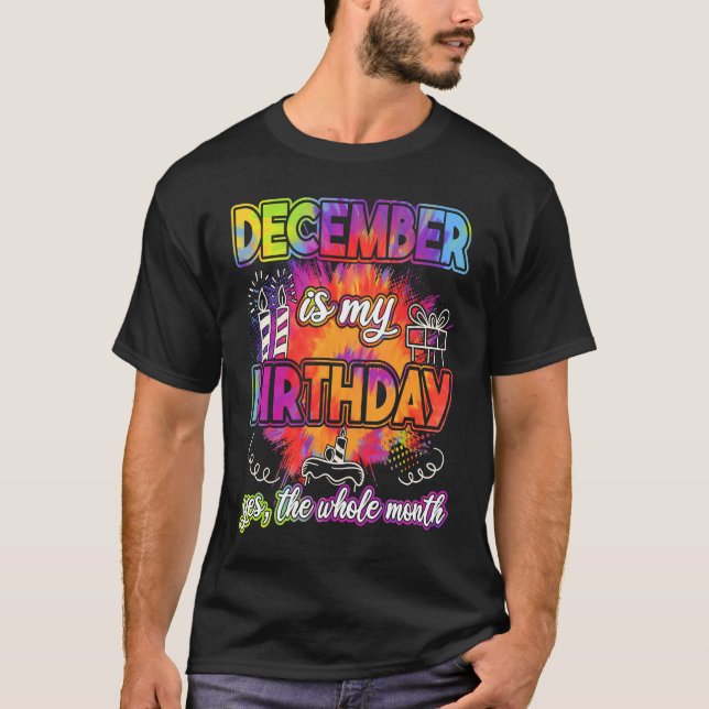 T-shirt Décembre est mon Anniversaire d'anniversaire (Devant)