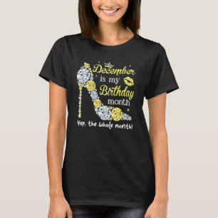 T-shirt Décembre est mon anniversaire Femmes Anniversaire