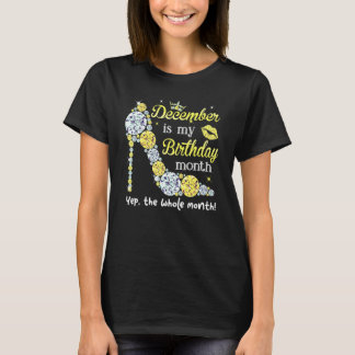 T-shirt Décembre est mon anniversaire Femmes Anniversaire