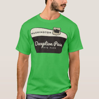 T-shirt Deception Pass State Park Affiche de bienvenue de 