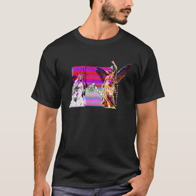 T-shirt Décès Ange Trashlife Triste Vaporwave Apesthétique (Devant)