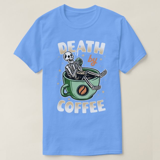 T-shirt Décès par café vert v2 (Design devant)