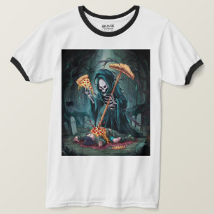 T-shirt Décès Par Pizza