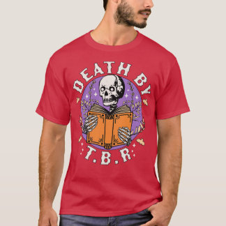 T-shirt Décès par TBR à lire Skeleton livre de lecture