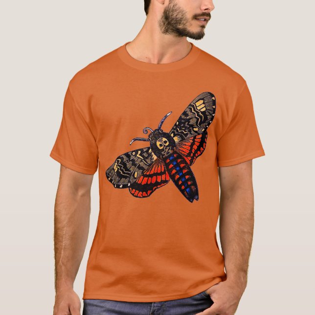 T-shirt Décès Tête Moth Premium (Devant)
