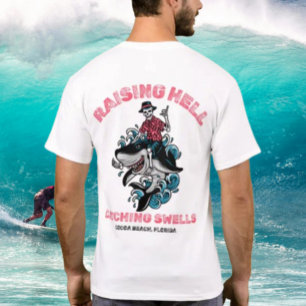 T-shirt Déchaîner l'enfer, attraper les vagues de Salty AF