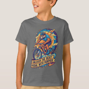 T-shirt Déchaînez la bête - Tee pour l'aventure cycliste d