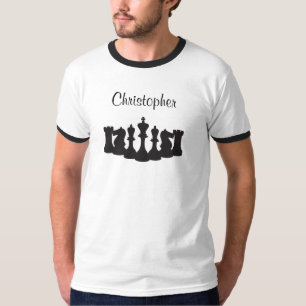 T-shirt d'échecs personnalisé pour hommes