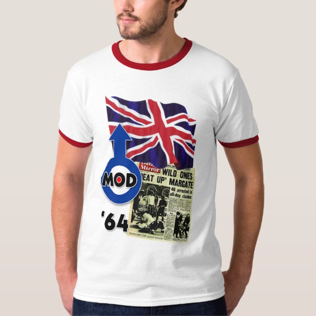 T-shirt Déchets britanniques Margate de Mods (Devant)