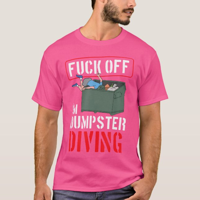 T-shirt Déchets de plongée à la poubelle Div (Devant)