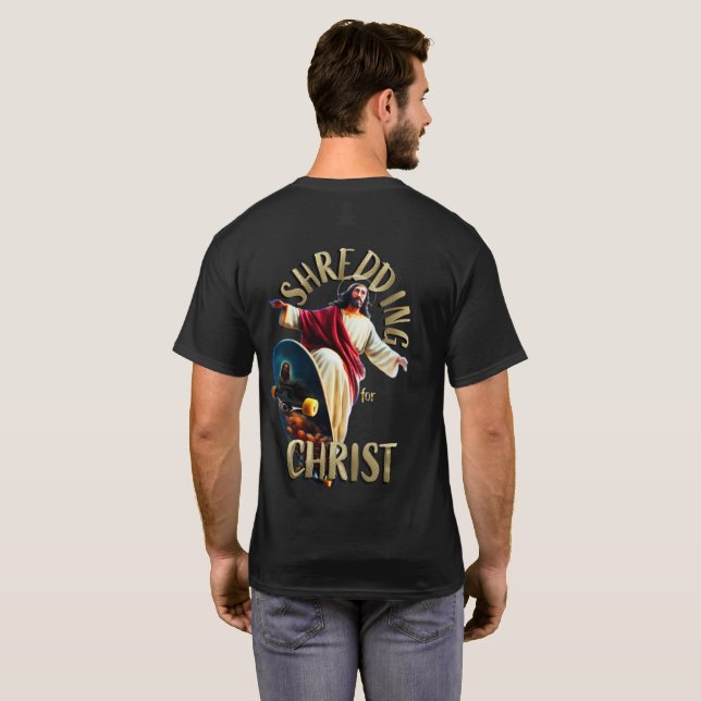 T-shirt Déchiquetage pour LE CHRIST #2 (Dos entier)