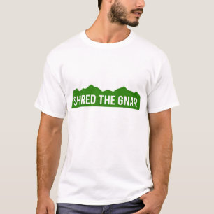 T-shirt Déchiquetez la chemise de montagnes de Gnar le
