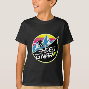 T-shirt Déchiquetez Le Gnar Ski Freestyle Diamant Hiver Sp