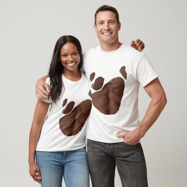 T-shirt déchiré avec faux abdos (peau foncée) (Unisexe)