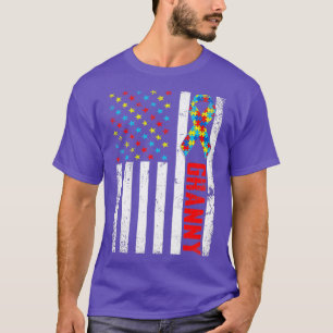 T-shirt Déchiré Drapeau Américain Granny Sensibilisation s