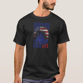 T-shirt Déchirer Le Thé Depuis 1773 Drapeau Américain Dist