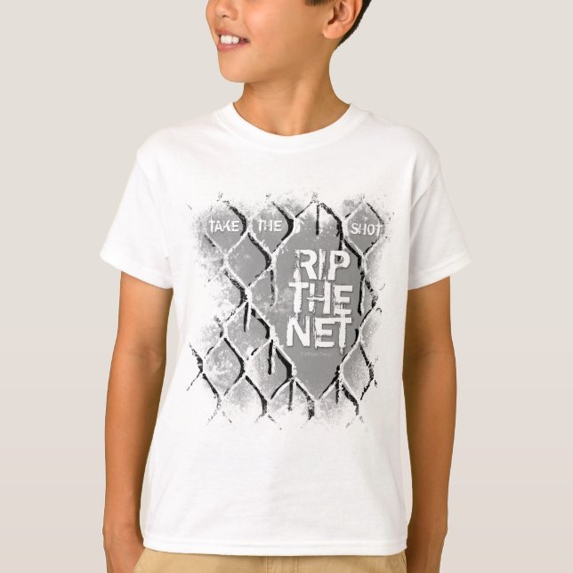 T-shirt Déchirez le net (l'hockey) (Devant)