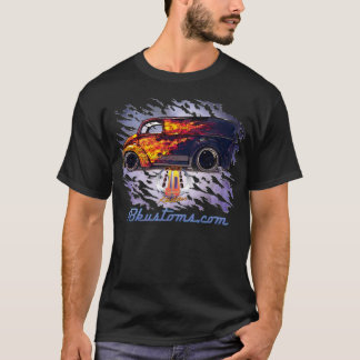 T-shirt déchirure Divco-pourpre de la vraie flamme 0yr