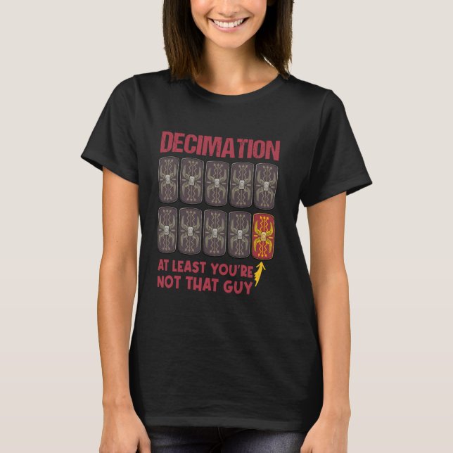 T-shirt Décimation Légions Romaines Drôle Empire Romain (Devant)