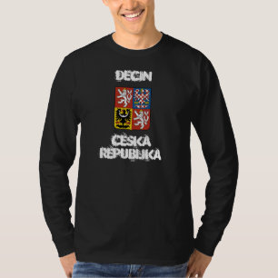 T-shirt Decin, République tchèque avec armoiries
