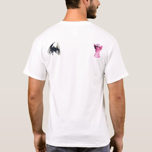 T-shirt décisions de l'ANGE vs du DIABLE choix bien vs mal (Dos)