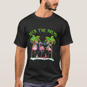 T-shirt Deck Le Flamant rose Palms Lumières Tropicales De