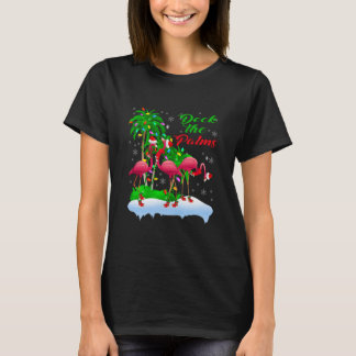 T-shirt Deck Les Palmiers Joyeux Flamant rose des lumières