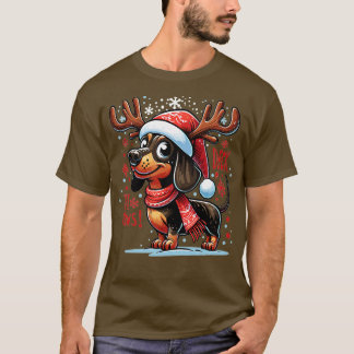 T-shirt Deck the Paws Dachshund Winter Wonderland