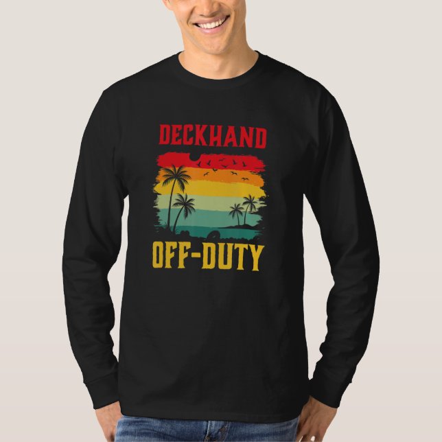T-shirt Deckhand On Holiday Off Duty  Summer Break Outfit (Devant)