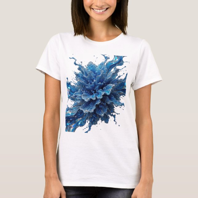 T-shirt Déclaration Argent ART VESTIMENTAIRE Water Flow (Devant)
