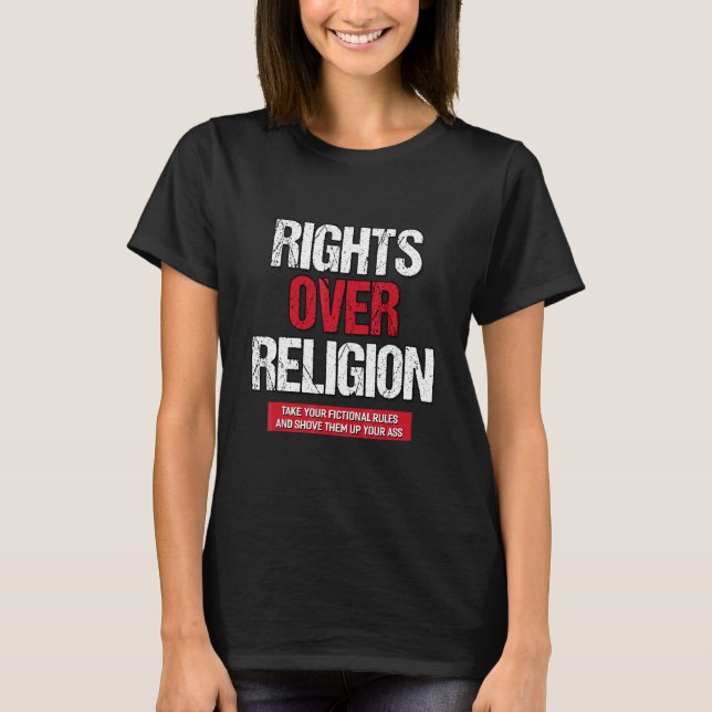 T-shirt Déclaration athée agnostique sur les droits religi (Devant)