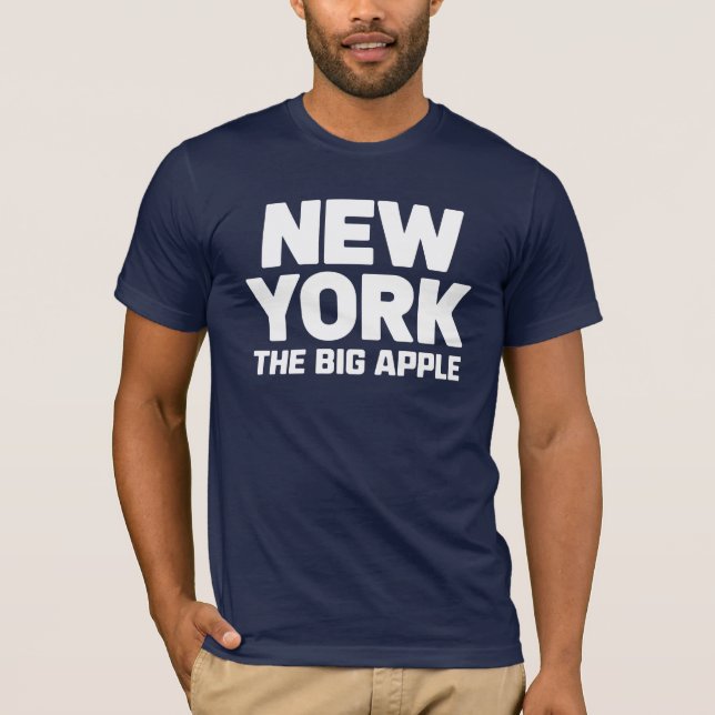 T-shirt Déclaration audacieuse de New York "The Big Apple" (Devant)