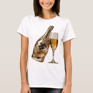 T-shirt Déclaration d'art abstrait argenté WITTY Design v2