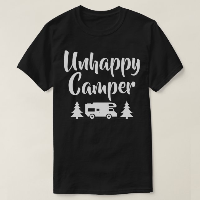 T-shirt Déclaration de Camper Malheureux Camper Camp de je (Design devant)