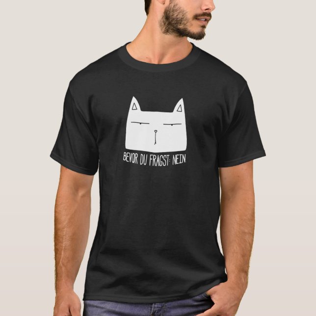 T-shirt Déclaration de chat Dit Générer Ironie Sarcasme Ne (Devant)