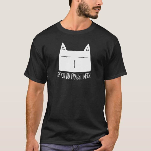 T-shirt Déclaration de chat Dit Générer Ironie Sarcasme Ne (Devant)