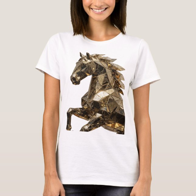 T-shirt Déclaration de conception d'art abstrait argent vi (Devant)