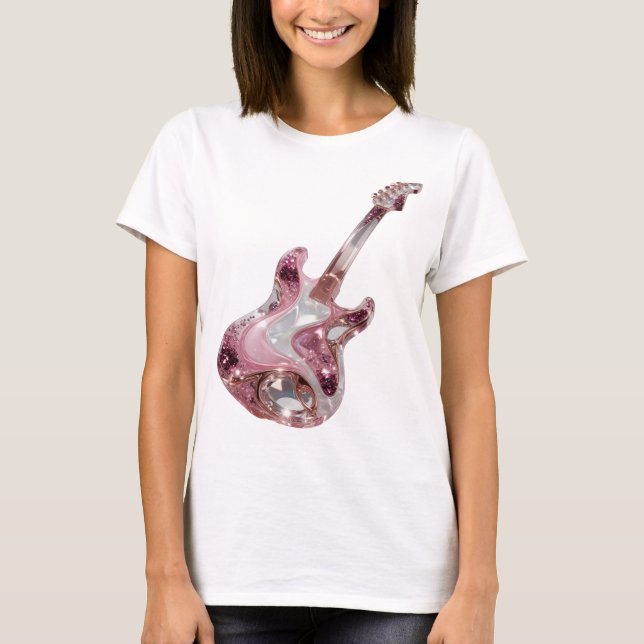 T-shirt Déclaration de design d'art abstrait argenté spiri (Devant)