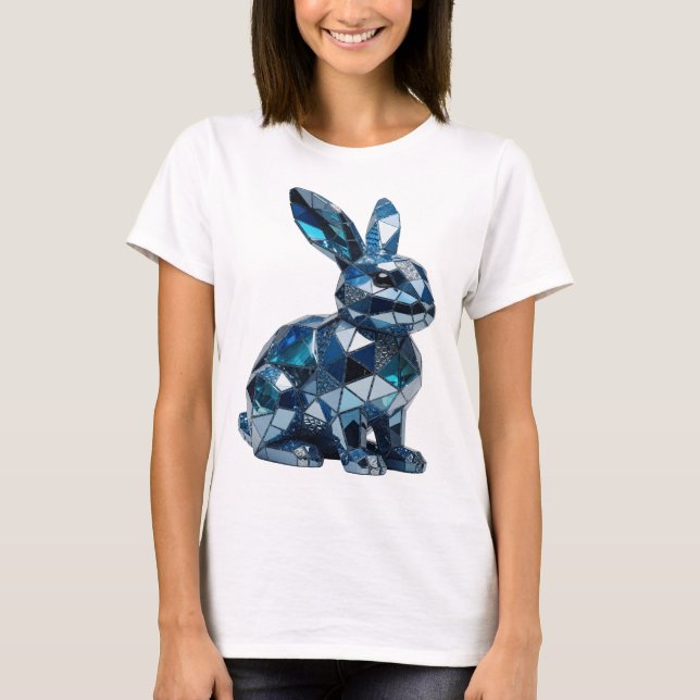 T-shirt Déclaration de design en argent gras ART ABSTRAIT (Devant)