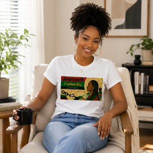 T-shirt Déclaration de liberté Juneteenth double face