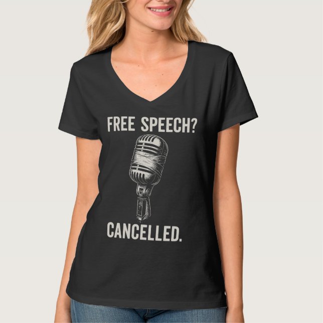 T-shirt Déclaration de protestation annulée pour la libert (Devant)