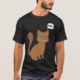 T-shirt Déclaration de refus de chat Graphique