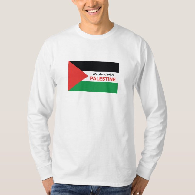 T-shirt Déclaration de solidarité : Manche longue du drape (Devant)
