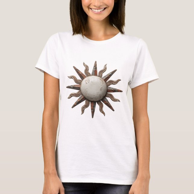 T-shirt Déclaration de style ART ABSTRAIT argenté (Devant)