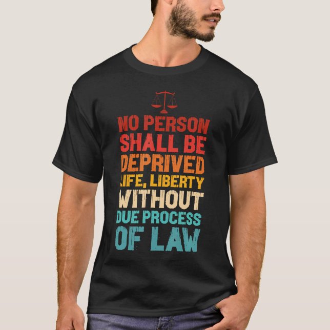T-shirt Déclaration de vie privée Liberté sans procédure r (Devant)